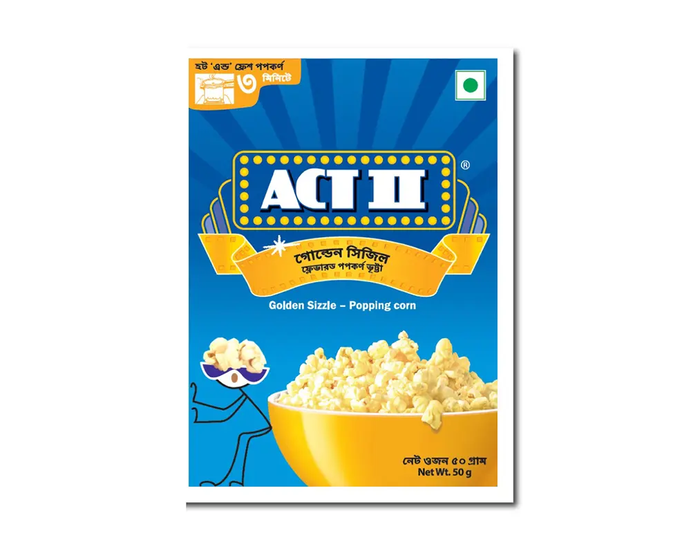 ACT II Golden Sizzle Popcorn 50gm