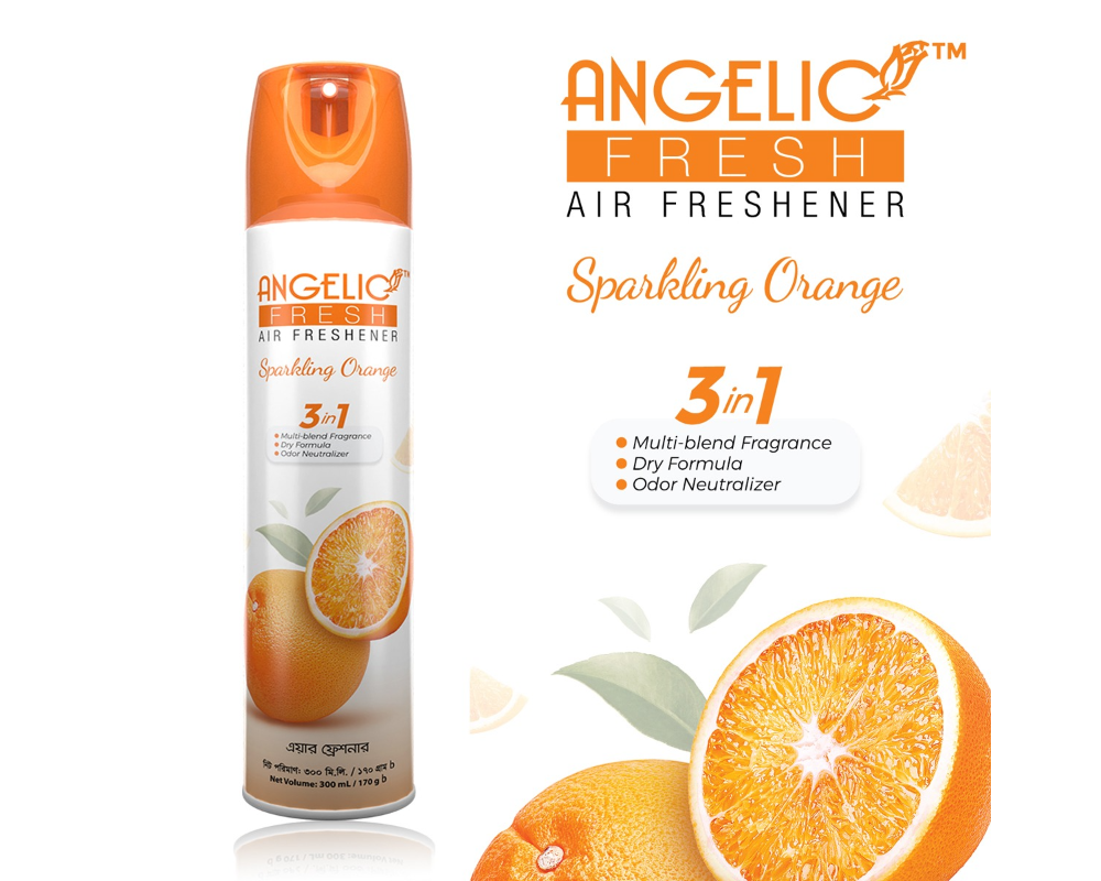 Angelic Fresh Air Freshener Sparkling Orange 300ml