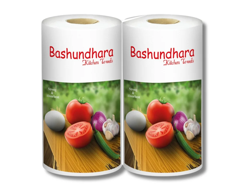Bashundhara Kitchen Towel Double Pack (White)