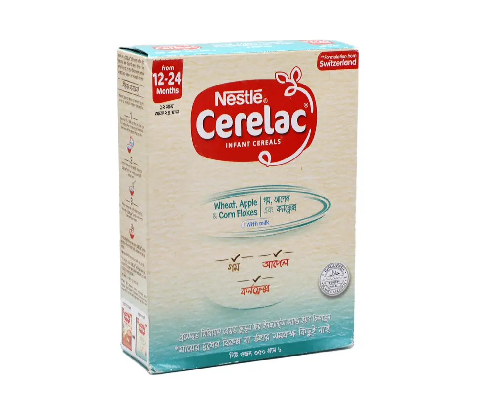 Cerelac Wheat Apple & Cornflour 400(±)50gm (BIB)