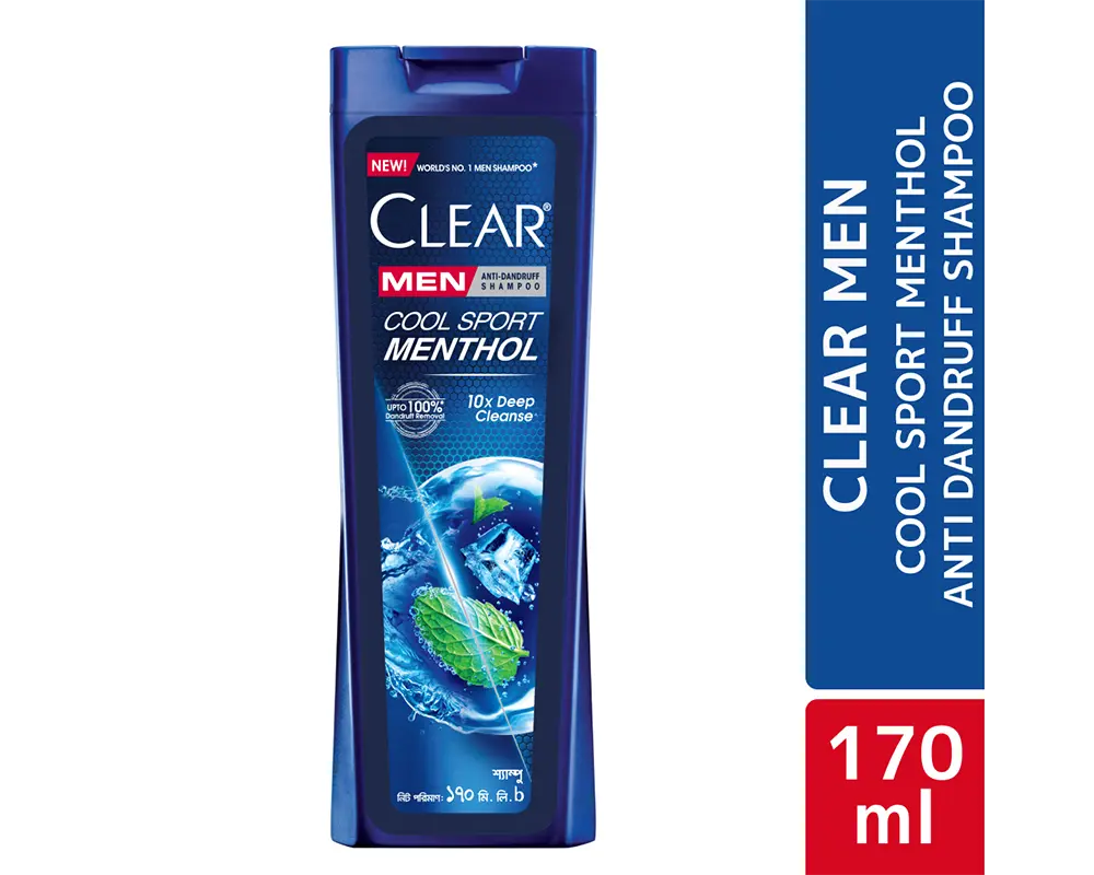 Clear Cool Sport Menthol Anti Dandruff Shampoo 180(±)10ml