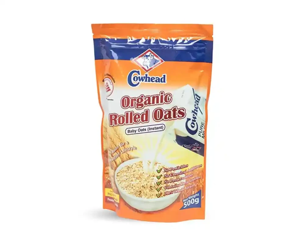 Cowhead Organic Rolled Oats 500gm