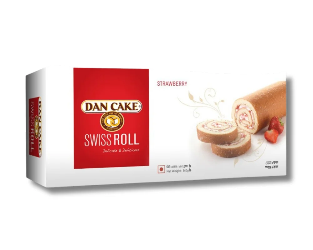 Dan Cake Strawberry Swiss Roll 200gm