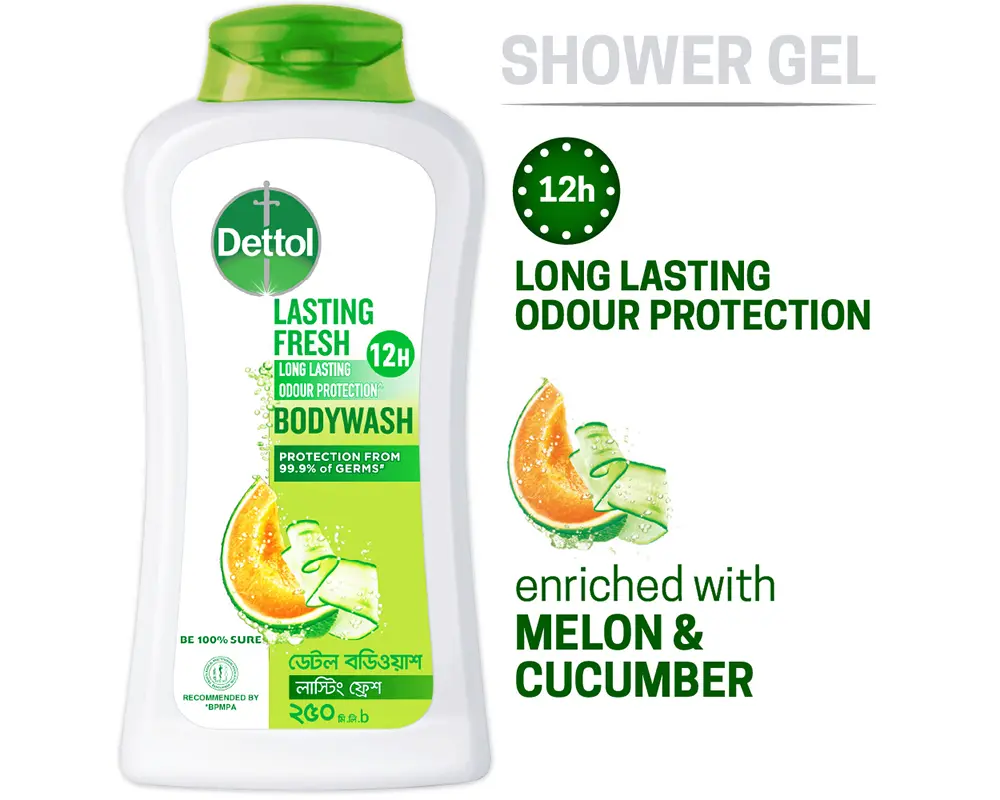 Dettol Body Wash Lasting Fresh 250ml