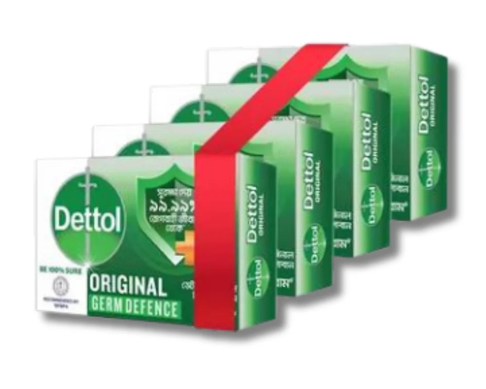 Dettol Soap 120(±)5gm (Buy 4Pcs Save 50 tk)