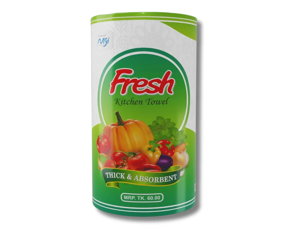 Fresh Kitchen Towel Single Pack White