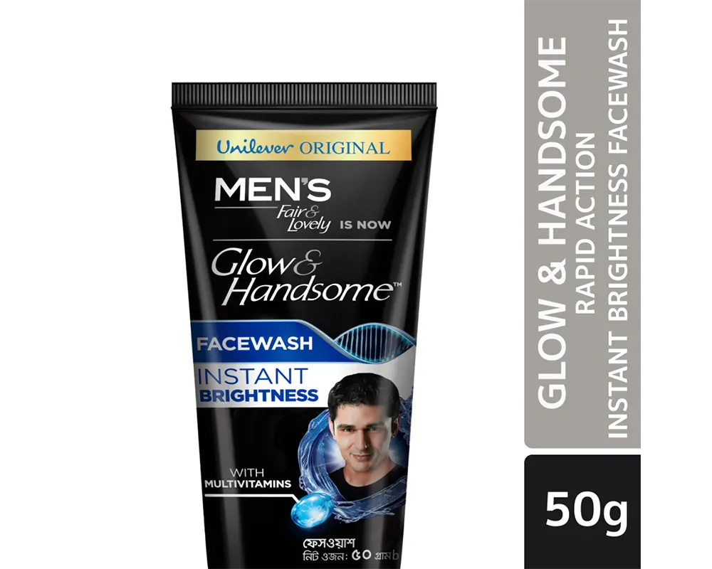 Glow & Handsome Instant Brightness Facewash 50gm