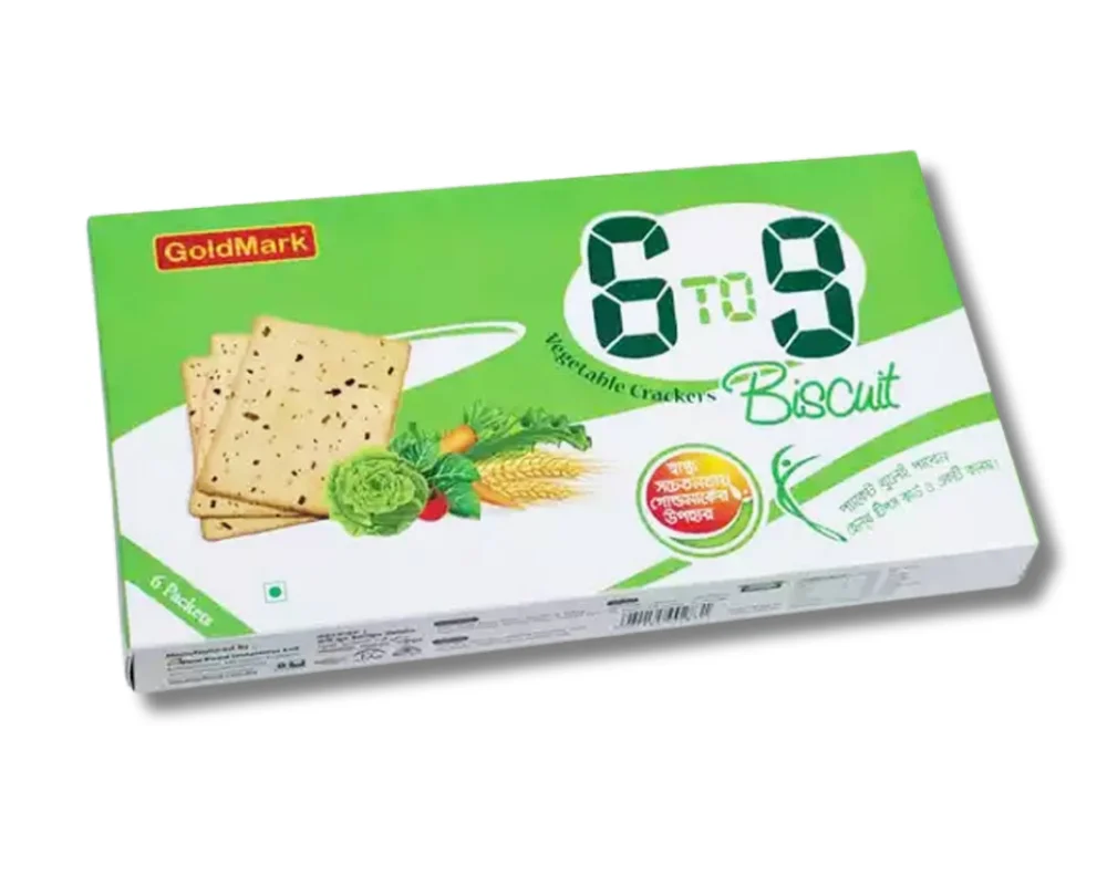 GoldMark 6to9 Vegetable Crackers Biscuit 150(±)12gm
