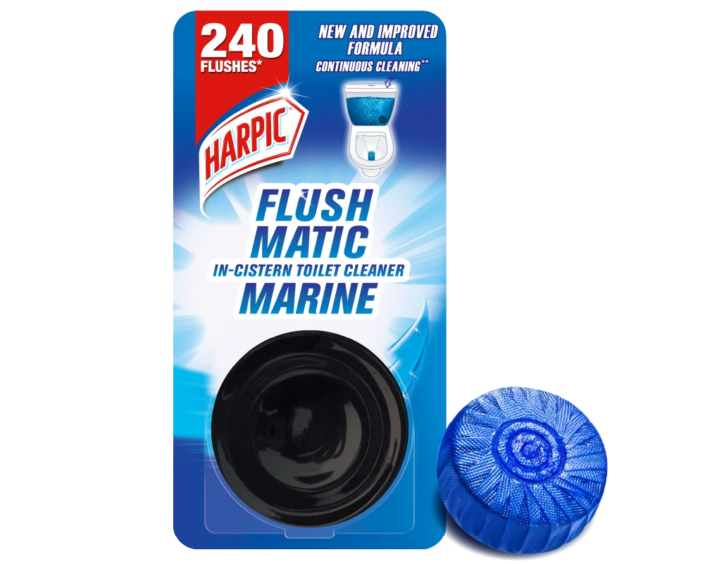 Harpic Flush Matic Marine In Cistern Toilet Cleaner 50gm