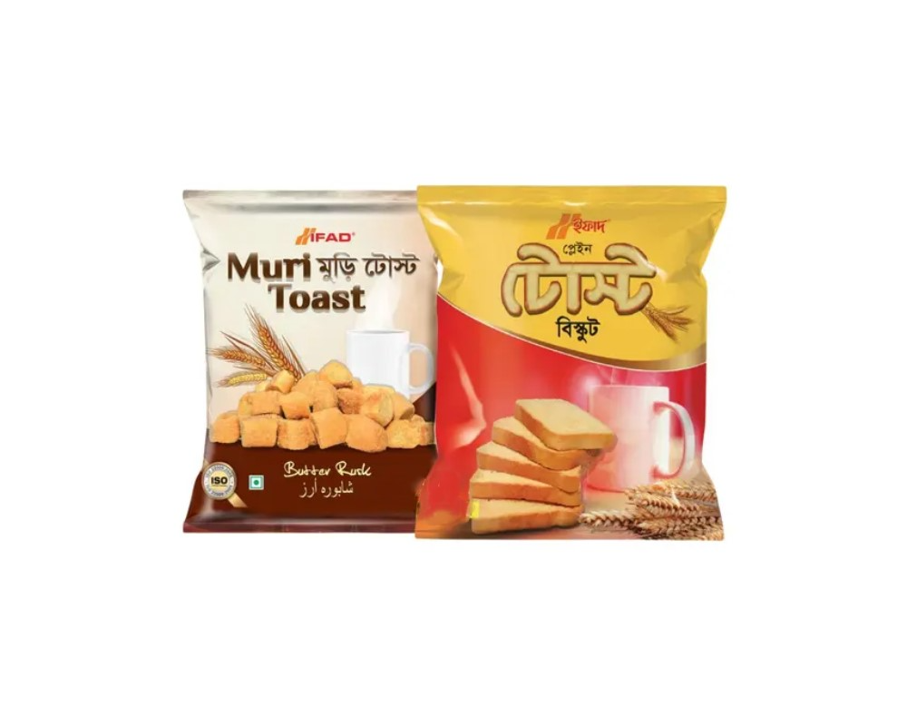 Ifad Muri Toast 350gm + P.T. 350gm (Save 25 tk)