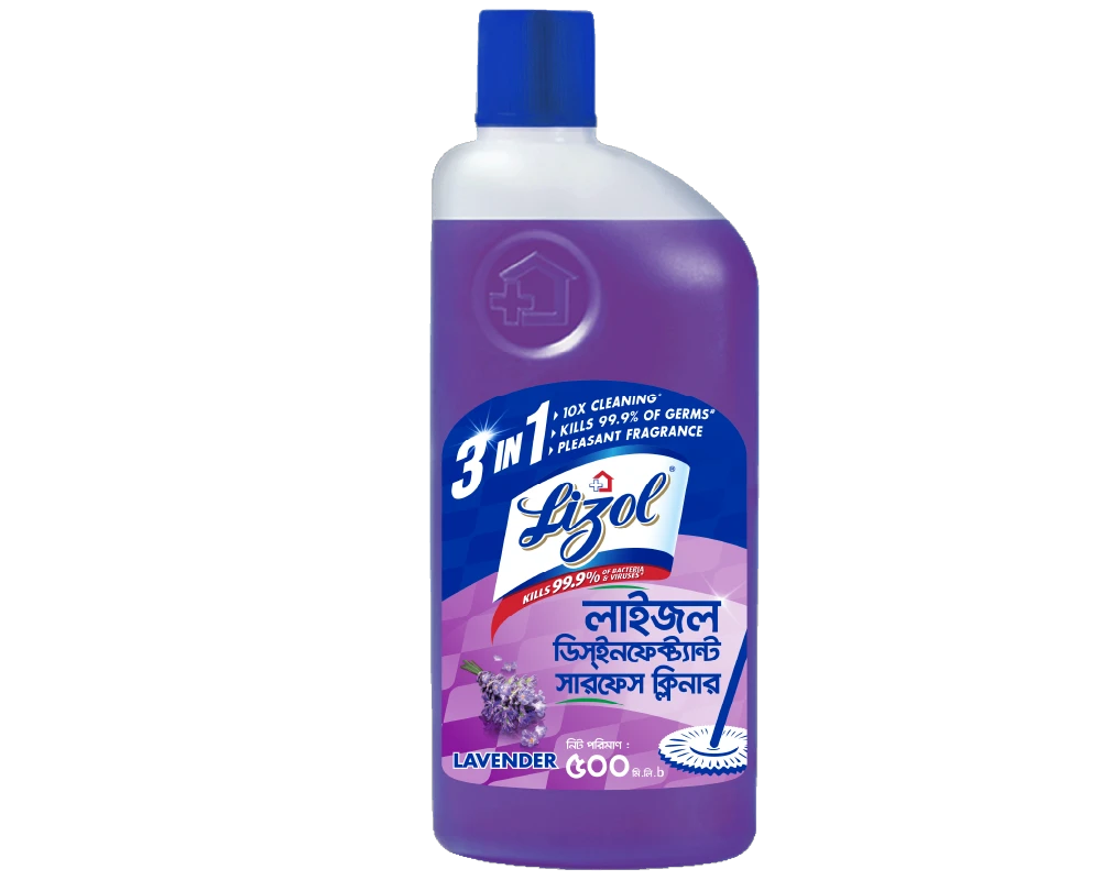 Lizol 3in1 Disinfectant Surface Cleaner Lavender 500ml