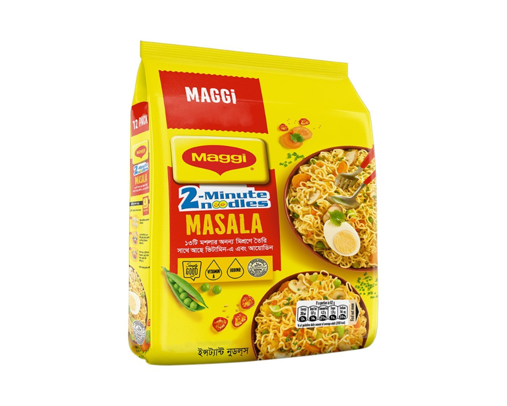 Maggi 2 Minute Noodles Masala 744gm (12Pcs Pack)