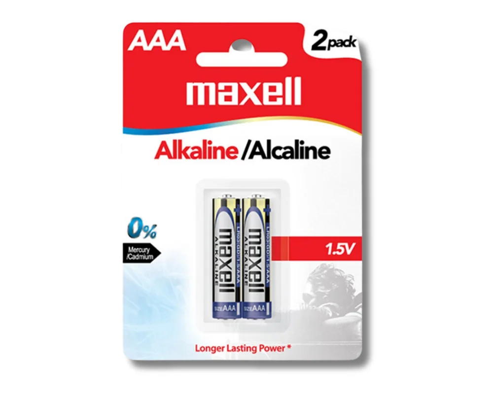 Maxell Alkaline AAA 2Pcs