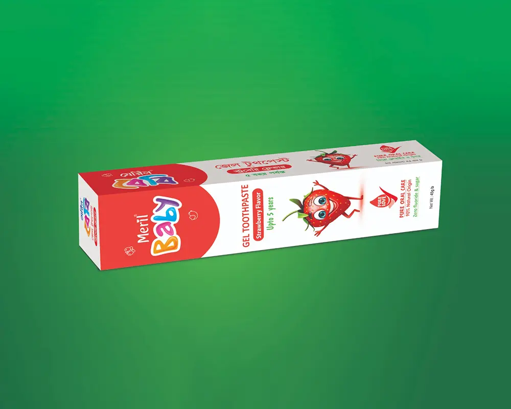 Meril Baby Gel Toothpaste Strawberry 45gm