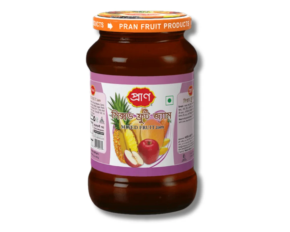 Pran Mixed Fruit Jam 350(±)25gm