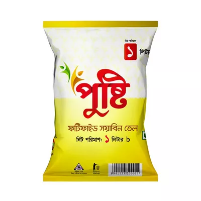 Pusti Fortified Soyabean Oil (poly) 1 ltr