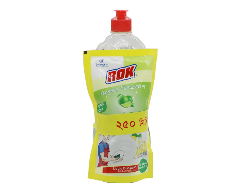 Rok Dishwash Liquid 750ml (Buy1 Get250ml Refill Free)