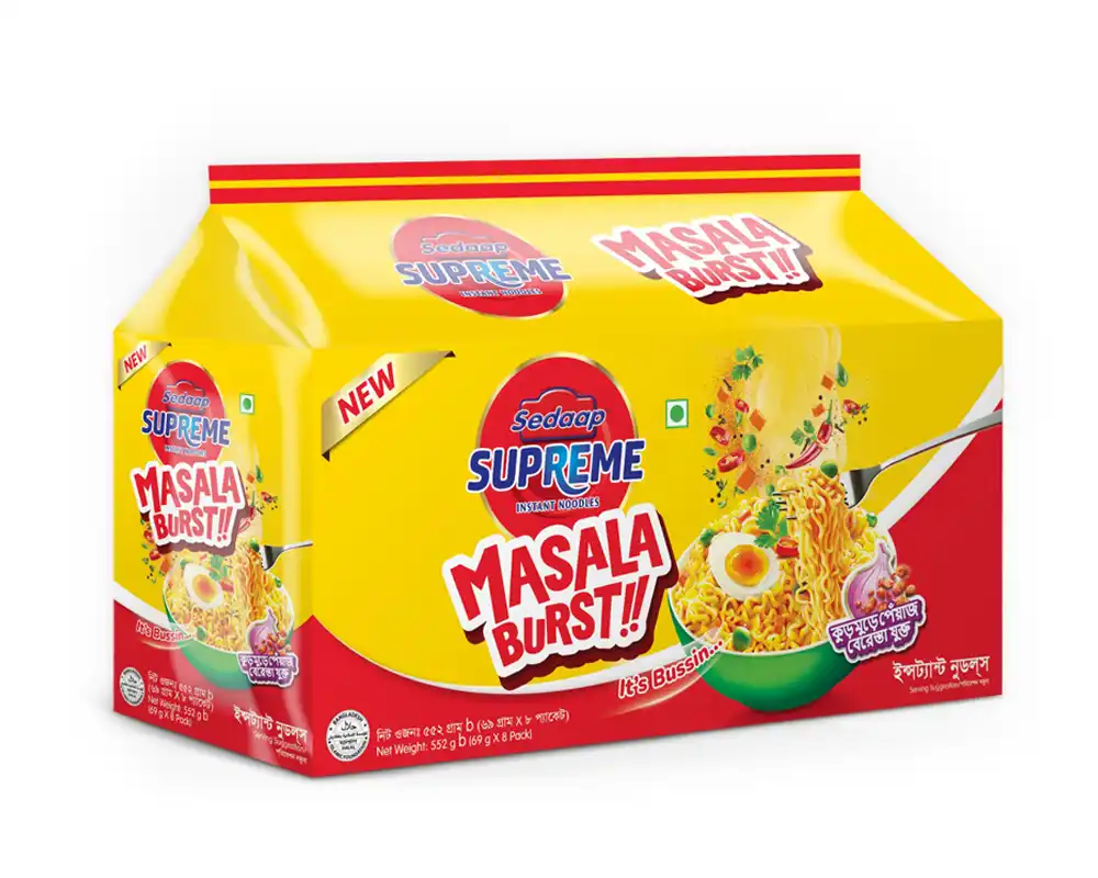 Sedaap Supreme Masala Burst Instant Noodles 552gm