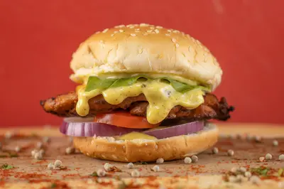 Smokie Chicken Cheese Burger