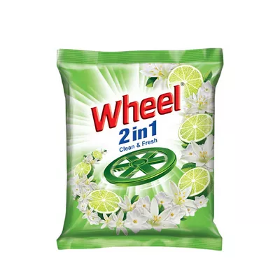 Wheel Washing Powder 2 in 1 Clean & Fresh 500 gm